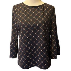 Talbots Women Top Bell Sleeves Size Large